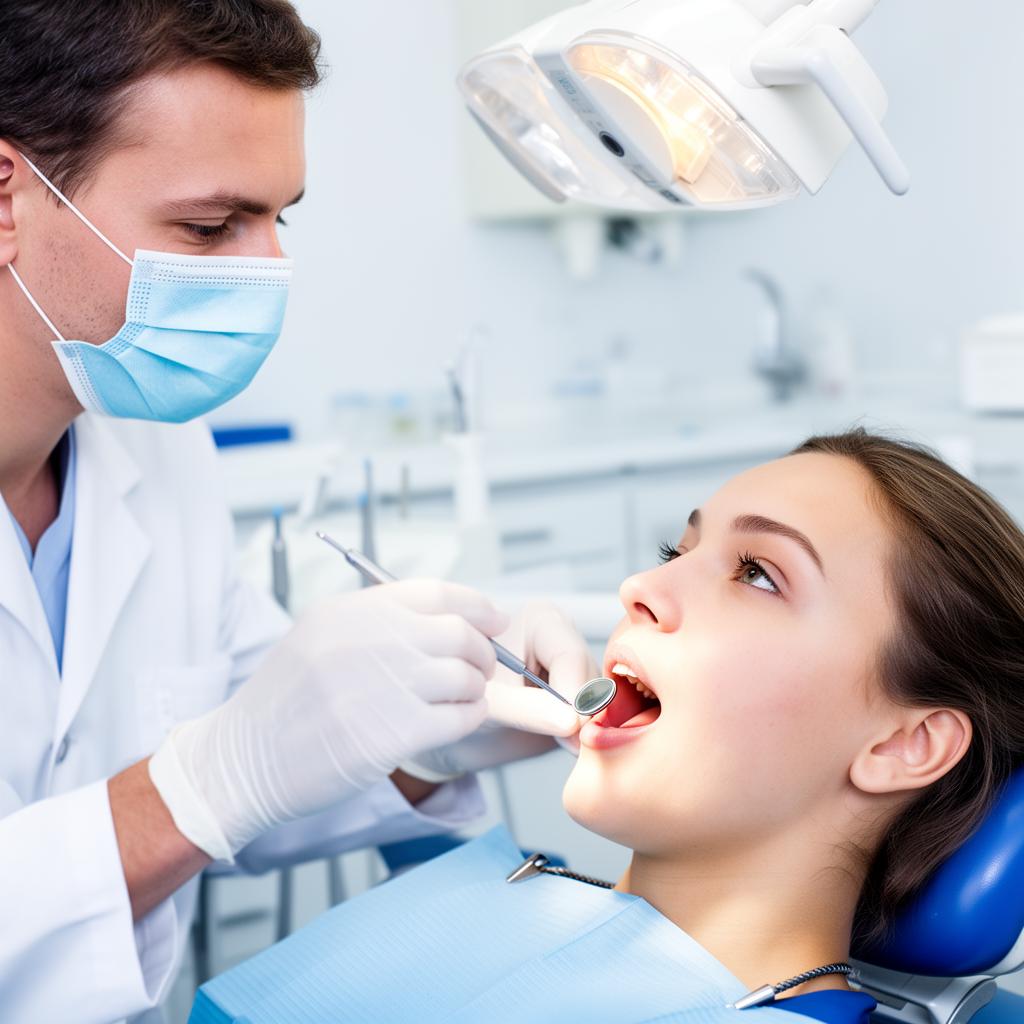 Patient receiving emergency toothache treatment at dental practice in Highgate